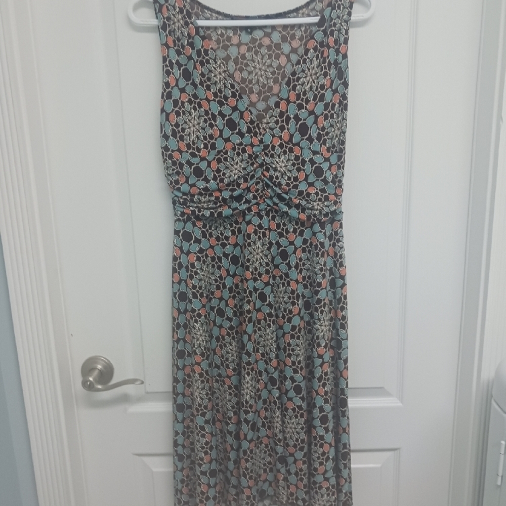 Elegant Multicolor Sleeveless Dress